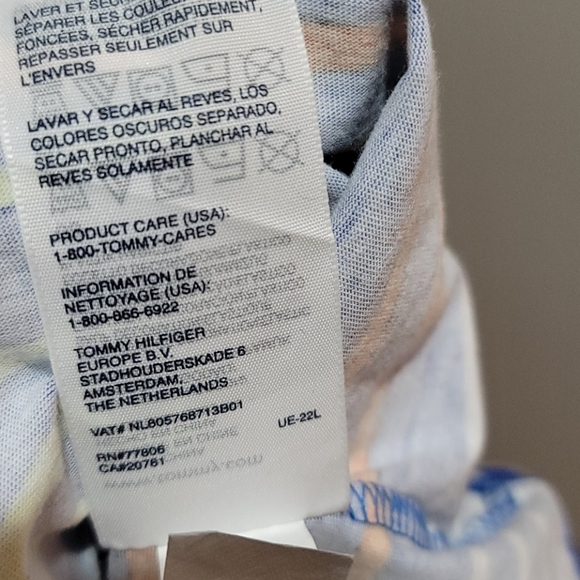 TOMMY HILFIGER CASUAL BOHEMIAN SUMMER MINIMALIST STRIPES MAXI LONG SKIRT MEDIUM - Picture 8 of 12